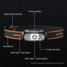 High Power Rechargeable Headlamp USB Fishing Headlamps Flashlight Waterproof Head Lamp Hunting Headlamp